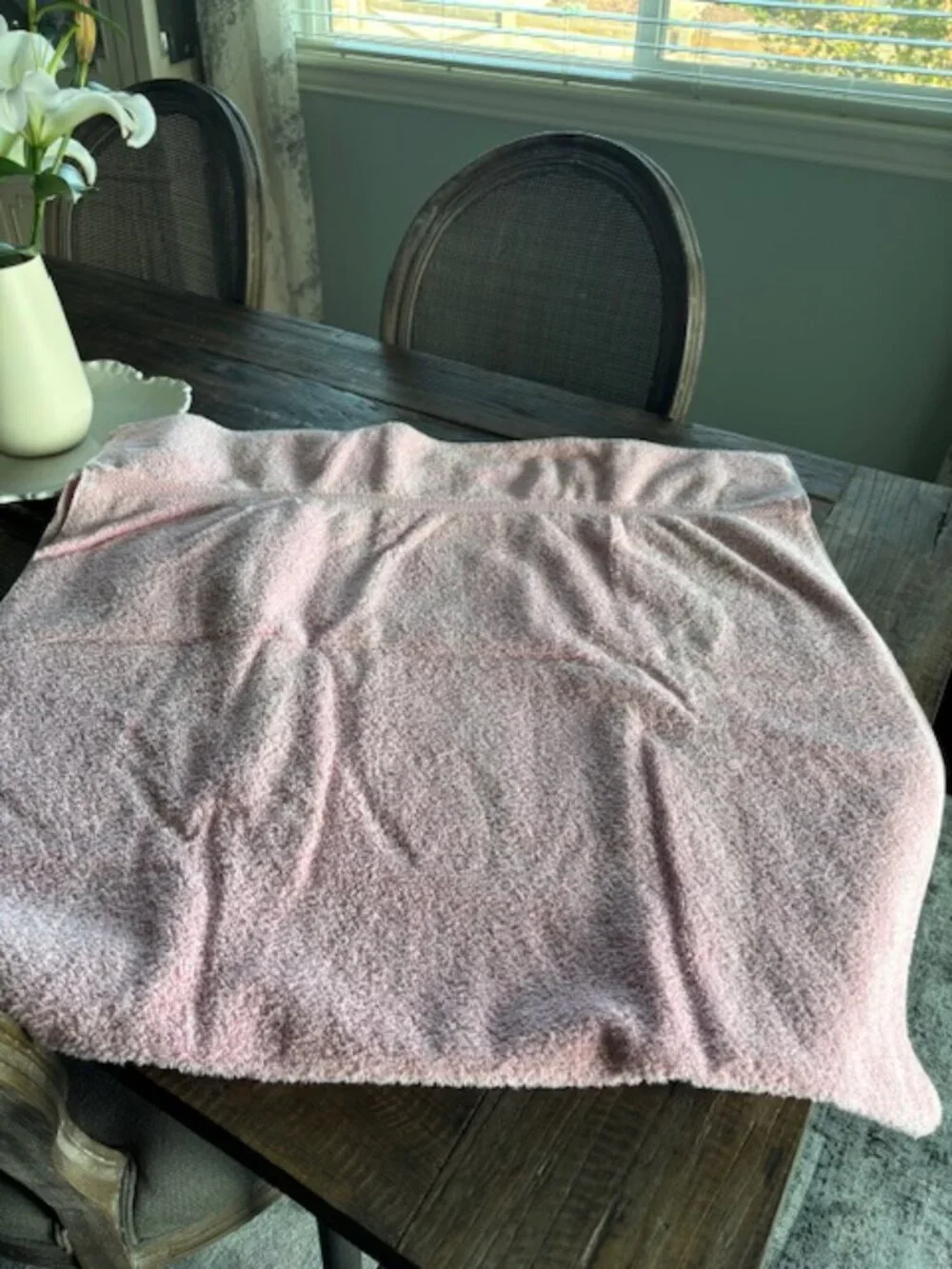 Monogrammed pink bath sheet - SALE!